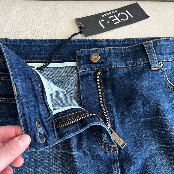 NWT - Ice Iceberg Women’s Denim Midi Skirt - Size 48 / XL - Picture 5 of 12